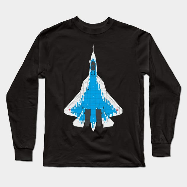 Su-57 Felon Long Sleeve T-Shirt by FAawRay